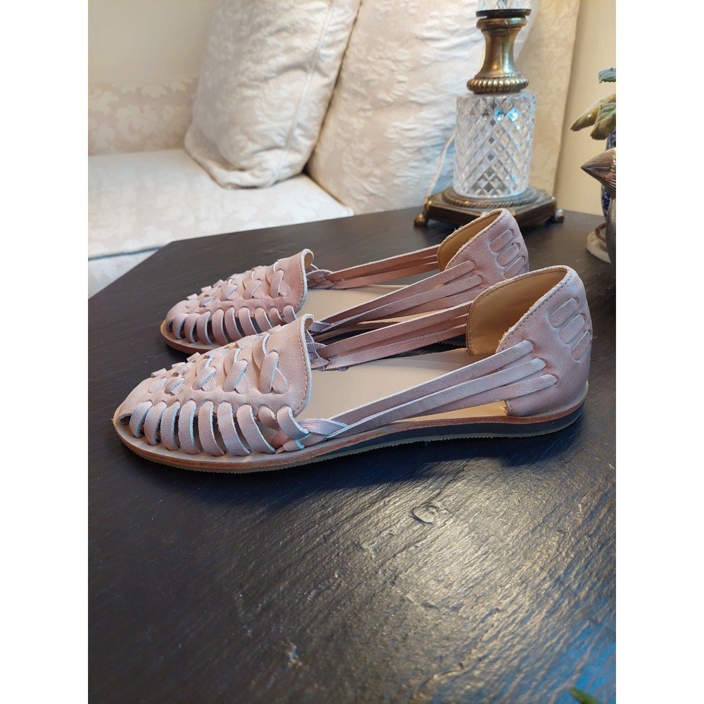 Nisolo Wmns Desert Rose Leather Huarache Strappy Flat Sandal Size 7.5M NEW! $138 - Picture 4 of 12